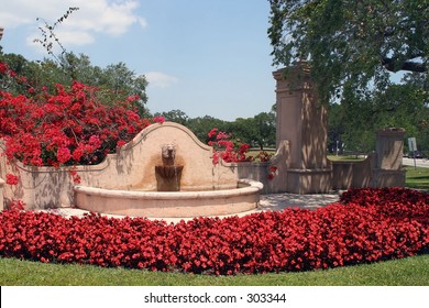 Spanish Style Fountain Coral Gables, Fl