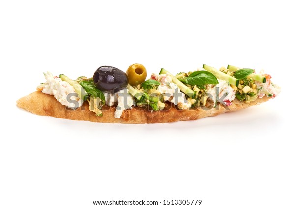 Spanish Tapas Pinchos Cottage Cheese Cucumber Stock Photo Edit