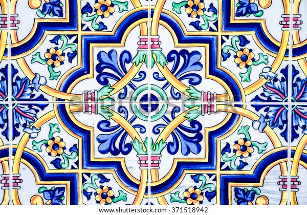 Spanish Tiles Stock Photo (Edit Now) 371518942