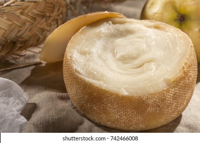 Spanish Traditional Sheep Cheese, Cream Cheese, Torta De Queso, 