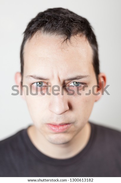 Spanish White Male Man Shaved Face Stock Photo Edit Now 1300613182