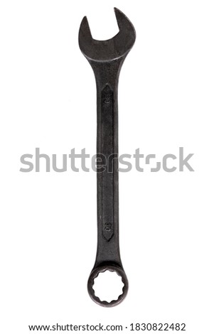 Spanner isolated over white background