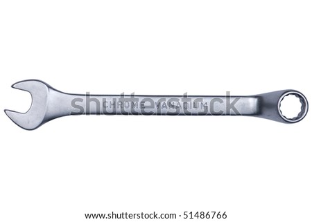 spanner isolated over white background