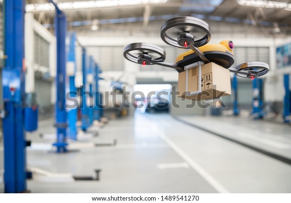 Spare Part Delivery Drone Garage Storage Stock Photo Edit Now