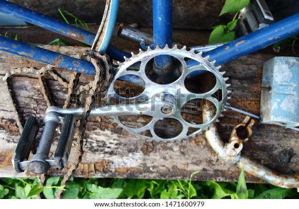 old spare parts of bikes