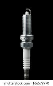 Spark Plug, Isolated On Black