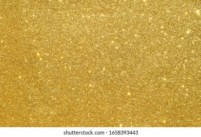 Sparkle Of Gold Glitter Texture Background
