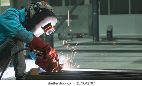 sparkle of welding , copy space for you text - Shutterstock ID 1170842707