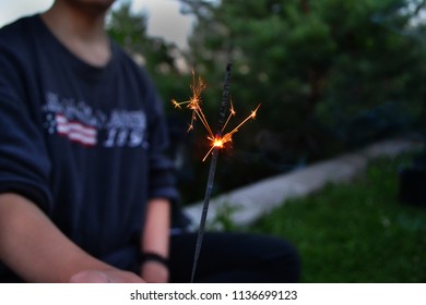 Sparkler with background