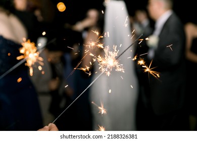 Sparkler Exit At A Wedding