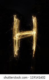 Sparkler Firework Light Alphabet