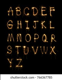 Sparkler Firework Light Alphabet?26 English Letters