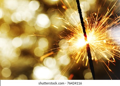 Sparkler On Gold