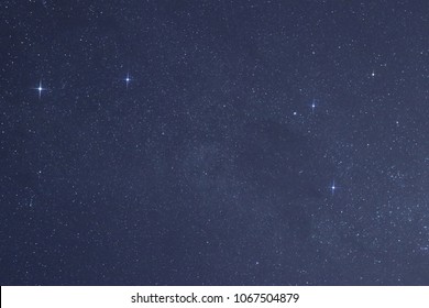 Sparkling Alpha Centauri On The Left From The Southern Cross