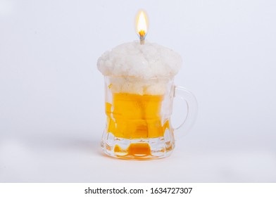 Sparkling Beer Shaped Birthday Candle