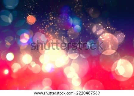 SPARKLING CIRCLE LIGHTS WITH COLORFUL GRADIENT, HOLIDAY BACKGROUND, FESTIVE BACKROP