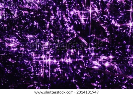 sparkling, sparkly purple tinsel background texture