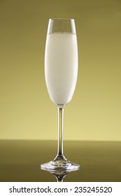 A Sparkling Wine Cocktail In A Champagne Flute