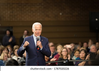 Sparks, Nevada / USA - January 10 2020: Former Vice President and presidential candidate, Joe Biden, held a rally at Sparks High School ahead of the Nevada Democratic Caucuses.