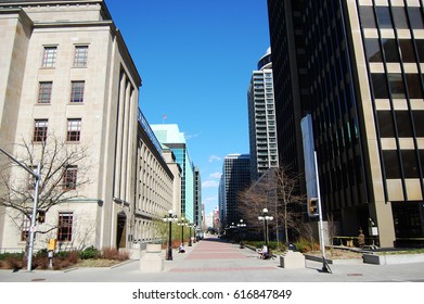 Sparks Street In Downtown Ottawa, Ontario, Canada.