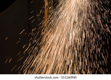 Sparks From Welding, From The Plasma Welding