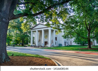 SPARTANBURG, SC, USA - MAY 2: Shipp Hall On May 2, 2019 At Wofford College In Spartanburg, South Carolina].