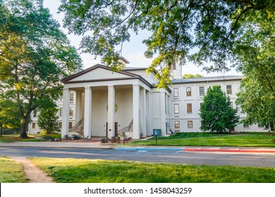 SPARTANBURG, SC, USA - MAY 2: Shipp Hall On May 2, 2019 At Wofford College In Spartanburg, South Carolina].