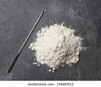 Spatula And White Powder