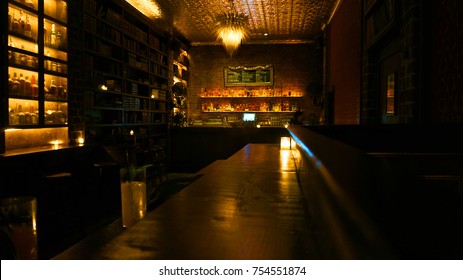 Speak Easy Bar Interior, San Francisco, California, United States Of America                          