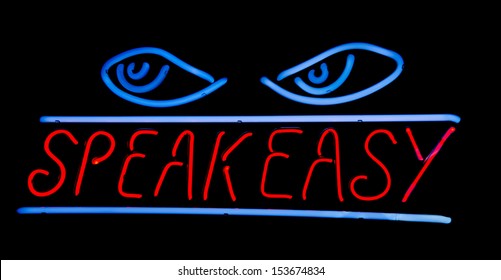 Speak Easy Neon Sign