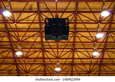 Speaker ceiling of building in stadium