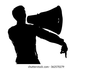 Speaker Male Person Silhouette Stock Photo 362570279 | Shutterstock