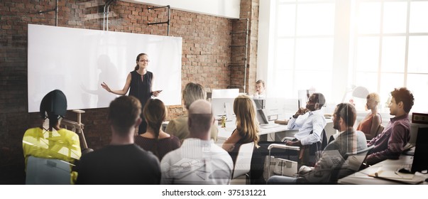 Speaker Seminar Corporate Business Meeting Concept