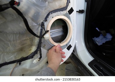 Speaker System Car Installation Acoustics Car Stock Photo 2153830163 ...