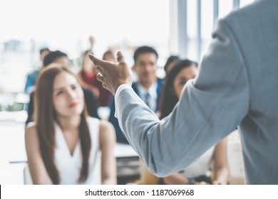 Speaker talking in seminar with many of audiences for business meeting for key of success - Shutterstock ID 1187069968