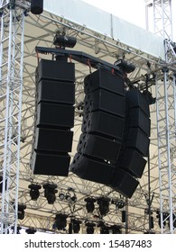 Speakers, Sound System For Concert.