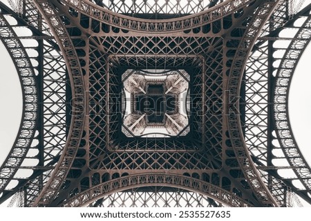 Similar – Image, Stock Photo Structure from Eiffel Tower from below