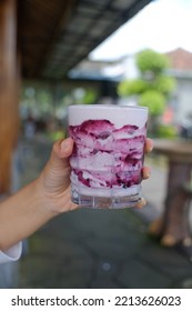 Special Drinks At The Hangout Cafe. Consisting Of Milk And Berry Flavor

