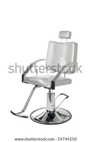Special makeup artist chair isolated on white.
