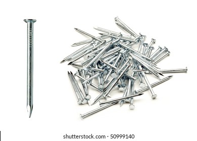 Special Metal Nails White Background Stock Photo 50999140 | Shutterstock