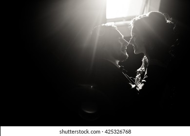 Special Moment Of The Young Couple In The Wedding Day