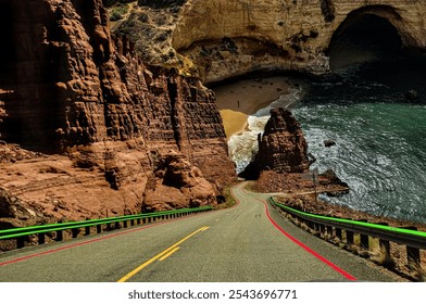 Special Nature Reserve, Beautiful road Landscape in summer time 3d 4k 8k - Powered by Shutterstock