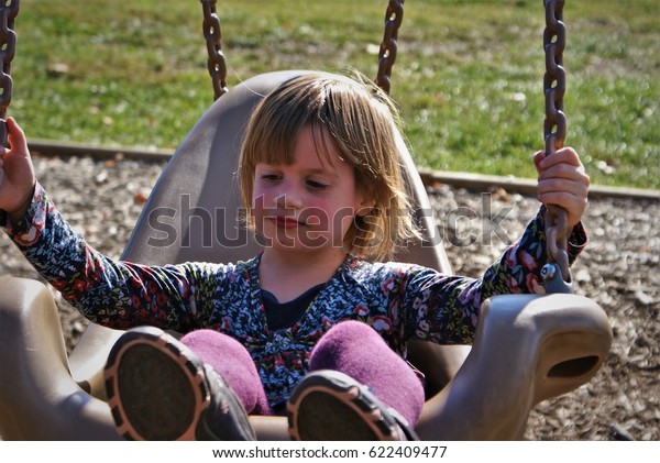 Special Needs Child Autism Enjoying Her Stock Photo Edit