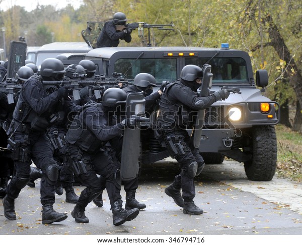 Special police team in\
action