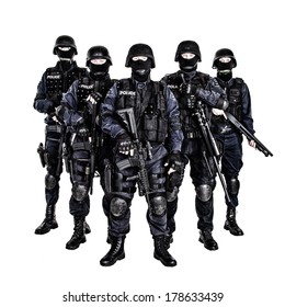 Special Weapons Tactics Swat Team Officers Stock Photo (Edit Now) 178633439