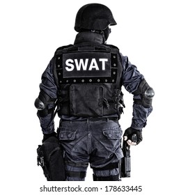 Special Weapons And Tactics (SWAT) Team Officer Shot From Behind