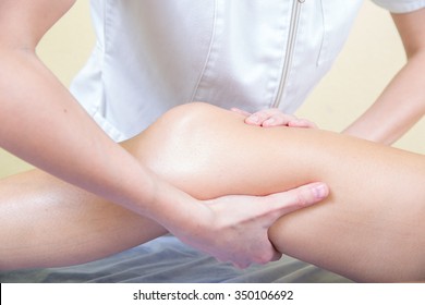 Specialist Doing Leg Massage