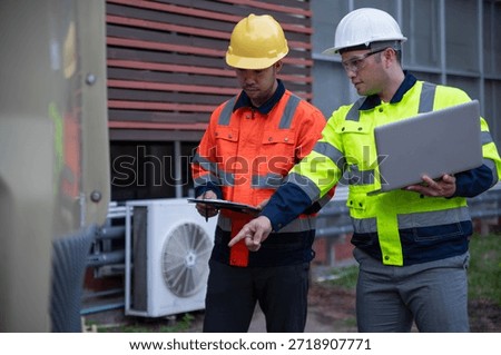 A specialist engineer and an inspector are working together to find faults that are causing the water supply system to supply insufficient water.