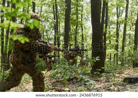 A specialized military antiterrorist unit conducts a covert operation in dense, hazardous woodland, demonstrating precision, discipline, and strategic readiness