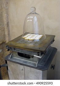 specialized vintage griddle used to make calissons, an almond confection unique to Aix-en-Provence, France